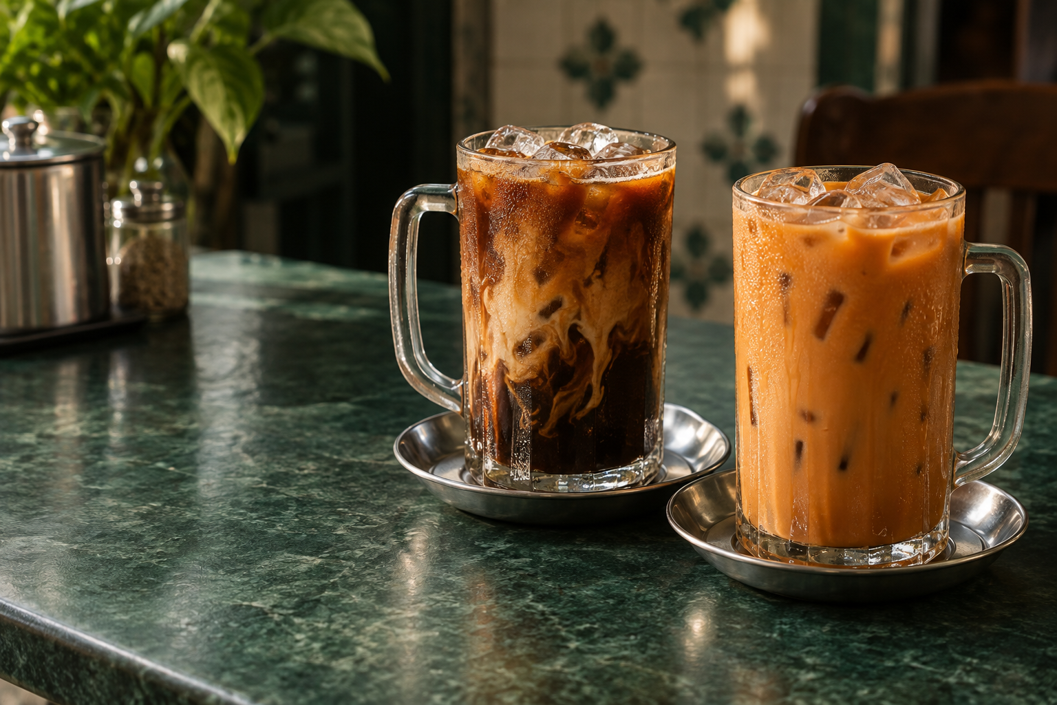 Kopi Ais and Teh Ais